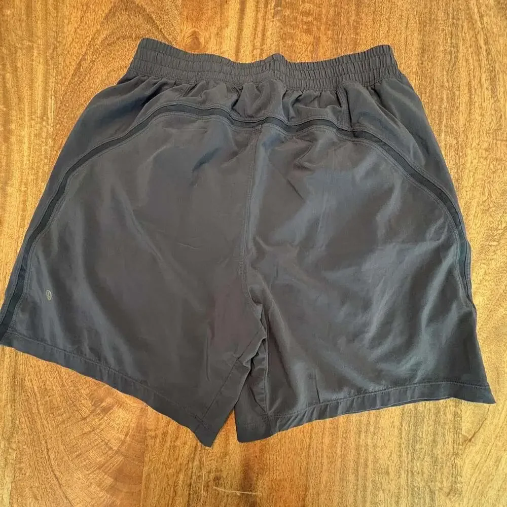 Lululemon Shorts Mens Medium Blue 7 Inch Inseam Athletic Drawstring Pockets
